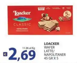 Supermercati Bruscoli Loacker Classic Napolitaner offerta
