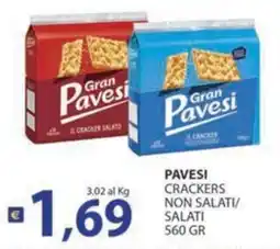 Supermercati Bruscoli Pavesi crackers non salati offerta