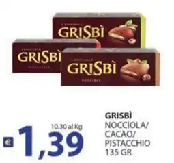 Supermercati Bruscoli Grisbi nocciola/cacao/pistacchio offerta