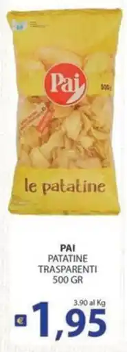 Supermercati Bruscoli Pai patatine trasparenti offerta
