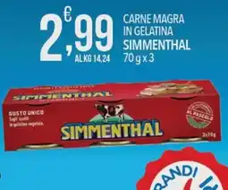 Iper Romagnolo Carne magra in gelatina Simmenthal offerta
