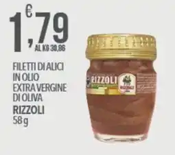 Iper Romagnolo Filetti di alici in olio extra vergine di oliva Rizzoli offerta