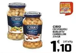 SpesaPiù Supermercati Cirio Ceci/Fagioliborlotti/cannellini offerta