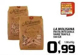 SpesaPiù Supermercati La Molisana pasta integrale offerta
