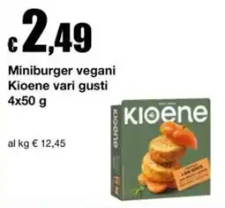Sì con te Supermercati Miniburger vegani Kioene offerta