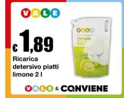 Sì con te Supermercati Ricarica detergente piatti limone offerta