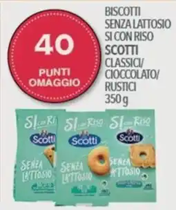 Iper Romagnolo Biscotti senza lattosio Scotti offerta