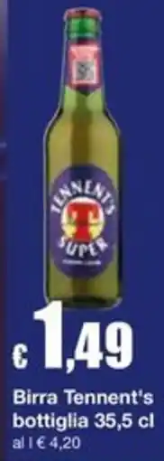 Sì con te Supermercati Birra Tennent's offerta