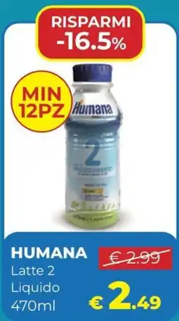 Ideal Bimbo Humana Latte 2 Liquido offerta
