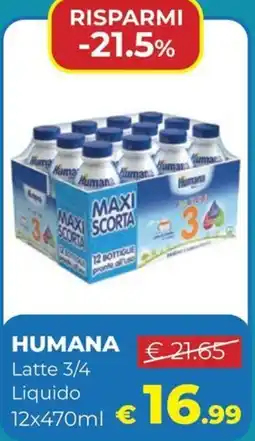 Ideal Bimbo Humana Latte 3/4 Liquido offerta