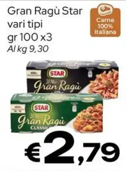 MAX Supermercati Gran Ragù Star offerta