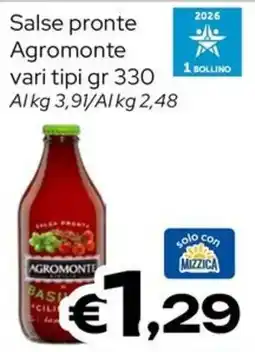 MAX Supermercati Salse pronte Agromonte offerta