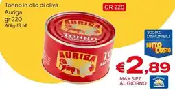 MAX Supermercati Tonno in olio di oliva Auriga offerta