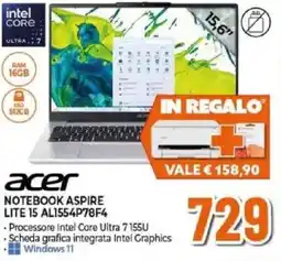 Expert Acer Notebook Aspire Lite 15 offerta