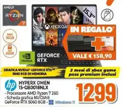 Expert Hp Hyperx Omen 15-GB0018NLX offerta
