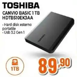 Expert Toshiba Canvio Basic 1 TB offerta