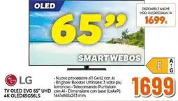 Expert LG TV OLED EVO 65" UHD 4K OLED65G56LS offerta