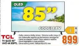 Expert TCL TV QLED 85" offerta