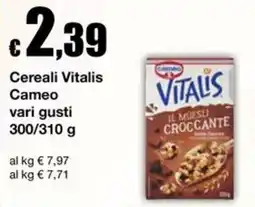 Sì con te Supermercati Cereali Vitalis Cameo offerta