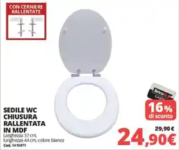 Brico Io Sedile WC chiusura rallentata in MDF offerta