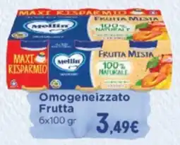 Ideal Bimbo Omogeneizzato Frutta Mellin offerta