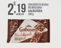 Iper Romagnolo Crackers di segale più integrali Galbusera offerta