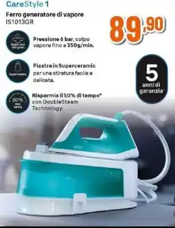 Expert CareStyle 1 Ferro generatore di vapore IS1013GR offerta