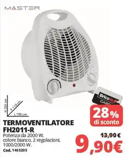 Brico Io Master termoventilatore offerta