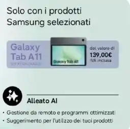 Expert Galaxy Tab A11 offerta