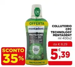 Gran mercato Collutorio CPC Technology Mentadent offerta