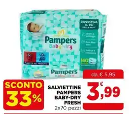 Gran mercato Salviettine Pampers Baby-Dry Fresh offerta