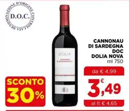 Gran mercato Cannonau di Sardegna DOC Dolia Nova offerta