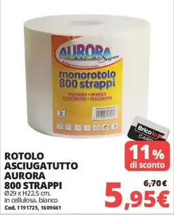 Brico Io Rotolo asciugatutto Aurora offerta