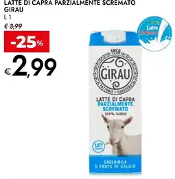 Bennet Latte di capra parzialmente scremato Girau offerta