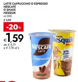 Bennet Nescafé Latte Cappuccino offerta