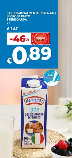 Bennet Latte parzialmente scremato microfiltrato sterilgarda offerta
