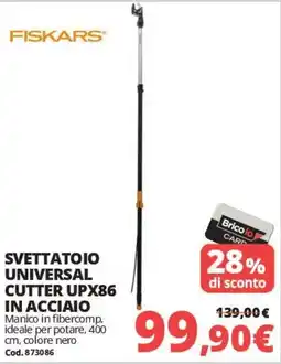 Brico Io Fiskars svettatoio universal cutter upx86 in acciaio offerta