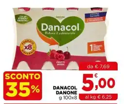 Gran mercato Danacol Danone Frutti Rossi offerta