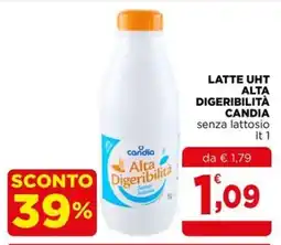 Gran mercato Latte UHT alta digeribilità senza lattosio Candia offerta