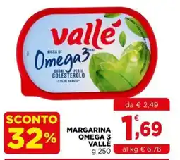 Gran mercato Margarina Omega 3 Valle offerta