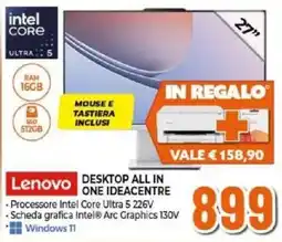 Expert Lenovo Desktop All in One Ideacentre offerta