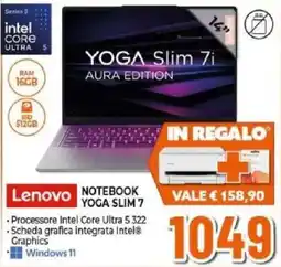 Expert Lenovo NOTEBOOK YOGA SLIM 7 offerta