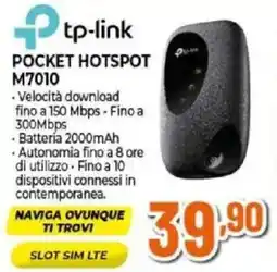 Expert tp-link pocket hotspot m7010 offerta