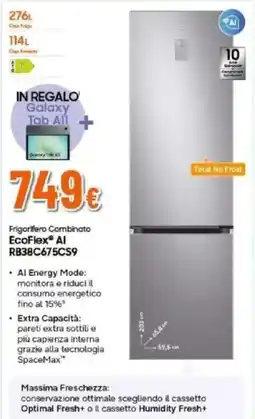 Expert Frigorifero Combinato EcoFlex® AI offerta
