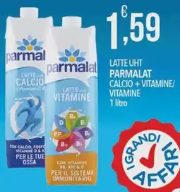 Iper Romagnolo Latte UHT Parmalat Calcio + Vitamine offerta