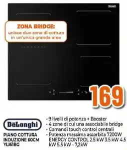 Expert Piano cottura induzione 60cm DeLonghi offerta