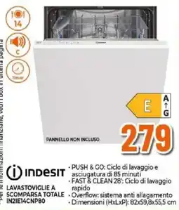 Expert Lavastoviglie a scomparsa totale Indesit offerta