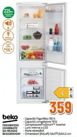 Expert Frigorifero combinato da incasso Beko offerta