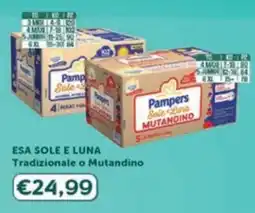 Ideal Bimbo Pampers Sole Luna Mutandino offerta