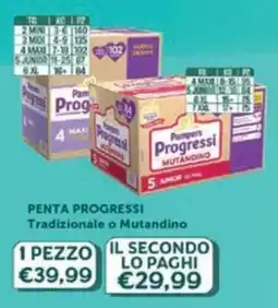Ideal Bimbo Pampers Progressi Mutandino offerta